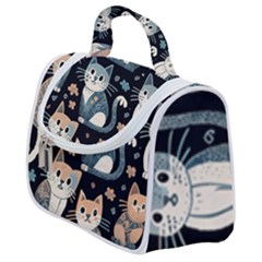 Cats Pattern Satchel Handbag