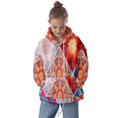 Mandala Pattern, Desenho, Designs, Glitter, Pattern Kids  Oversized Hoodie