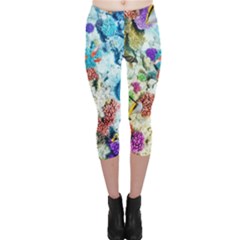 Fish The Ocean World Underwater Fishes Tropical Capri Leggings  by Ndabl3x