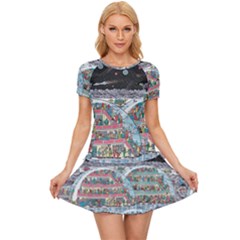 Abstract Painting Space Cartoon Women s Sports Wear Set