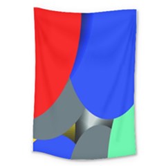 Abstract Circles, Art, Colorful, Colors, Desenho, Modern Large Tapestry