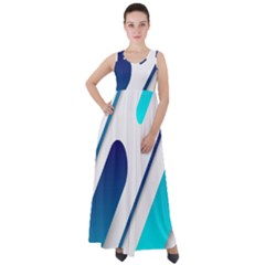 Abstract, Desenho, Flat, Google, Material Empire Waist Velour Maxi Dress