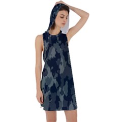 Comouflage,army Racer Back Hoodie Dress