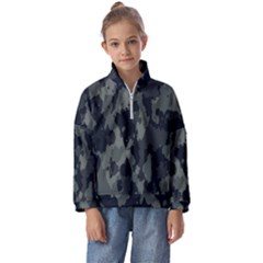 Comouflage,army Kids  Half Zip Hoodie