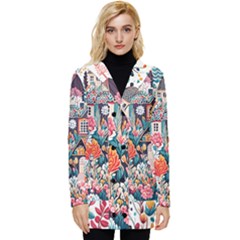 Cottagecore Button Up Hooded Coat  by Valentinaart