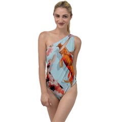 Koi Fish To One Side Swimsuit