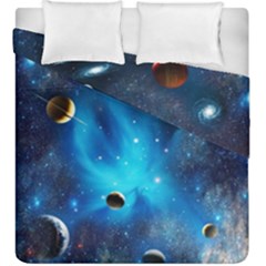 3d Universe Space Star Planet Duvet Cover Double Side (king Size)