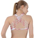 Halloween Pattern Criss Cross Racerback Sports Bra View2