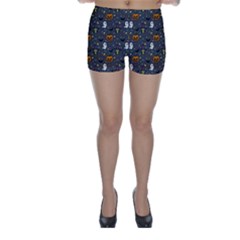 Halloween Bat Pattern Skinny Shorts by Ndabl3x