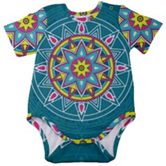 Abstract Digital Artwork Baby Short Sleeve Bodysuit