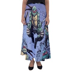 Teenage Mutant Ninja Turtles Comics Flared Maxi Skirt by Sarkoni