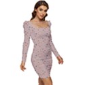 Punkte Women Long Sleeve Ruched Stretch Jersey Dress View2