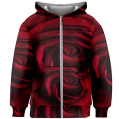 Rose Maroon Kids  Zipper Hoodie Without Drawstring