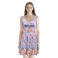 Disney Castle, Mickey And Minnie Split Back Mini Dress 