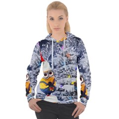 Minions Christmas, Merry Christmas, Minion Christmas Women s Overhead Hoodie