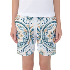Boho Pattern Women s Basketball Shorts by Valentinaart