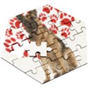Belgian Malinois Gift T- Shirt Cool Belgian Malinois Valentine Heart Paw Belgian Malinois Dog Lover Yoga Reflexion Pose T- Shirtyoga Reflexion Pose T- Shirt Wooden Puzzle Hexagon View3