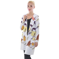 Birds Illustration T- Shirt Cute European Birds Illustration T- Shirt (1) Yoga Reflexion Pose T- Shirtyoga Reflexion Pose T- Shirt Hooded Pocket Cardigan by hizuto
