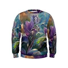 Abstract Blossoms  Kids  Sweatshirt by Internationalstore