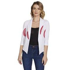 Candyuplanet T- Shirt1956 Ford Thunderbird T- Shirt Yoga Reflexion Pose T- Shirtyoga Reflexion Pose T- Shirt Women s Draped Front 3/4 Sleeve Shawl Collar Jacket by hizuto