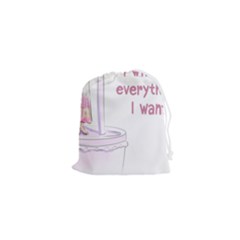 I Will Get Everything I Want Drawstring Pouch (xs) by SychEva