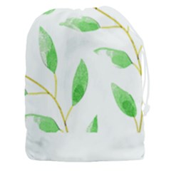 Boho Leaf Pattern T- Shirt Boho Leaf Pattern8 Drawstring Pouch (3xl) by EnriqueJohnson