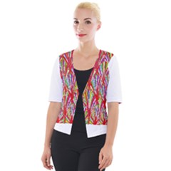 Colorful Design T- Shirt Bright Shells  T- Shirt Cropped Button Cardigan by EnriqueJohnson