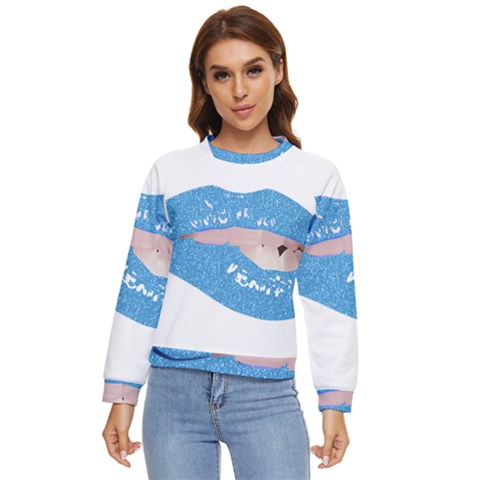 Lips -21 Women s Long Sleeve Raglan T-shirt by SychEva
