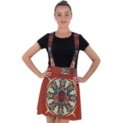 Grateful-dead-pacific-northwest-cover Velvet Suspender Skater Skirt by Sarkoni