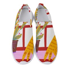 Cat Pet Ginger Art Animal Cartoon Women s Slip On Sneakers by uniart180623