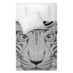 Tiger Head Duvet Cover Double Side (single Size)
