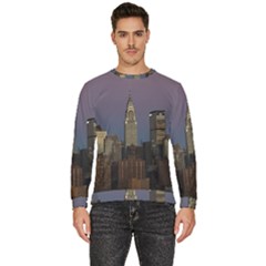 Skyline-city-manhattan-new-york Men s Fleece Sweatshirt by Ket1n9