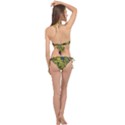 Technology Circuit Board Cross Front Halter Bikini Set View2