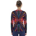 Casanova Abstract Art-colors Cool Druffix Flower Freaky Trippy V-Neck Long Sleeve Top View2