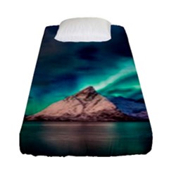 Amazing Aurora Borealis Colors Fitted Sheet (single Size) by Grandong