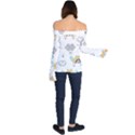 Art Pattern Design Wallpaper Background Print Off Shoulder Long Sleeve Top View2