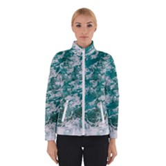 Blue Ocean Waves 2 Women s Bomber Jacket by Jack14