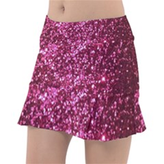 Pink Glitter Classic Tennis Skirt by Amaryn4rt