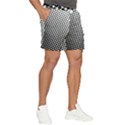 Background-wallpaper-texture-lines Dot Dots Black White Men s Runner Shorts View2