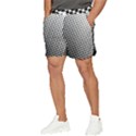 Background-wallpaper-texture-lines Dot Dots Black White Men s Runner Shorts View3