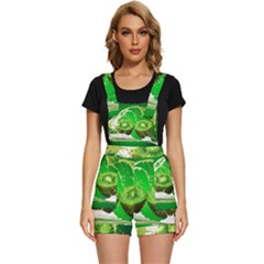 Kiwi Fruit Vitamins Healthy Cut Short Overalls by Amaryn4rt