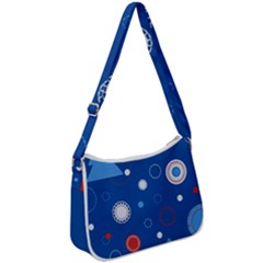 Christmas Pattern Tree Design Zip Up Shoulder Bag by Amaryn4rt