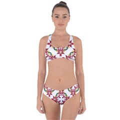 Christmas-wallpaper-background Criss Cross Bikini Set by Amaryn4rt
