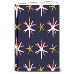 Sea-stars-pattern-sea-texture 8  X 10  Hardcover Notebook