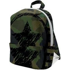 Military-camouflage-design Zip Up Backpack by Amaryn4rt