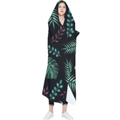 Memphis-seamless-patterns-abstract-jumble-textures Wearable Blanket