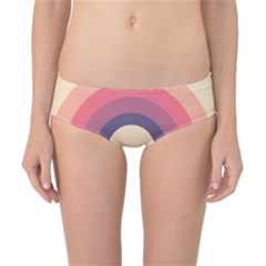 Circles Pattern Bullseye Cream Classic Bikini Bottoms by Pakjumat