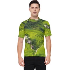 Apartment Curve Path Step Men s Short Sleeve Rash Guard