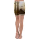 Landscape Trees Wallpaper Mountains Kids  Lightweight Velour Capri Yoga Leggings View4