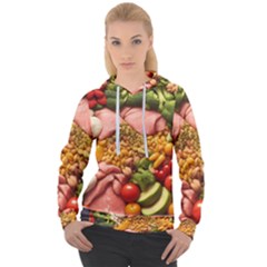 Fruit Snack Diet Bio Food Healthy Women s Overhead Hoodie by Sarkoni